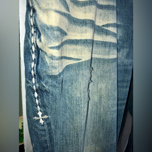 👻Affliction American Custom distressed denim jeans - Picture 13 of 16